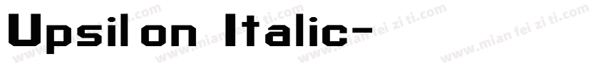Upsilon Italic字体转换